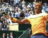Spain's Rafael Nadal reacts after defeating  Andy Murray of Great Britain during their semi final match of the Monte Carlo Tennis Masters tournament in Monaco, Saturday, April 16, 2016. (AP Photo/Lionel Cironneau)