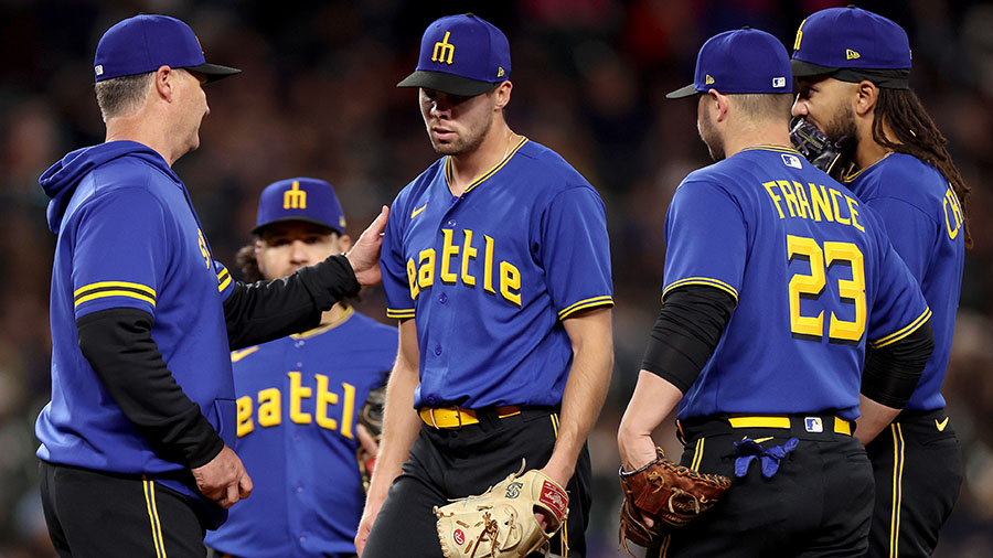 New Sunday Uniforms for the Mariners. Blue and yellow brought back