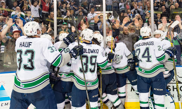 Seattle will face either Brandon or Red Deer in the WHL Championship. (T-Birds photo)...