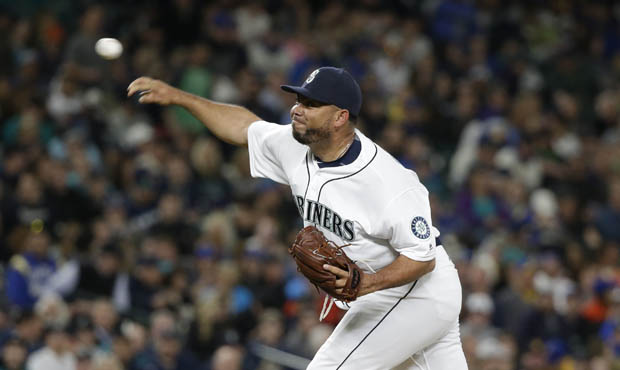 Joaquin Benoit struggled with his command, walking three and hitting another batter Friday. (AP)...