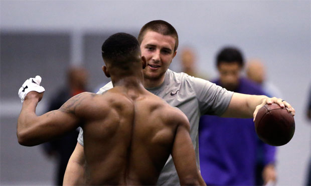 Jake Heaps threw in front of the Seahawks and several other teams last month at UW's pro day. (AP)...