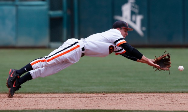 Donovan Walton, the Mariners' fifth-round pick, led Oklahoma State with 43 RBIs in 2016. (AP)...