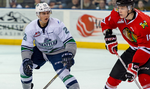 Ethan Bear was surprisingly not invited to Hockey Canada's summer development camp. (T-Birds photo)...