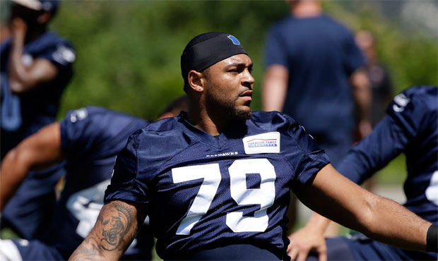 Though he entered training camp at left tackle, Garry Gilliam will again be Seattle's right tackle ...