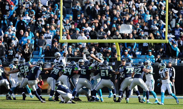 The NFL is considering narrowing the uprights from their current width of 18 feet, six inches. (AP)...