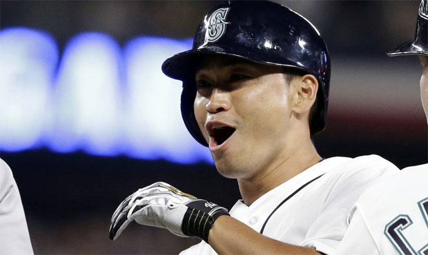 Outfielder Nori Aoki returns to the Mariners from his second stint with Triple-A Tacoma this season...