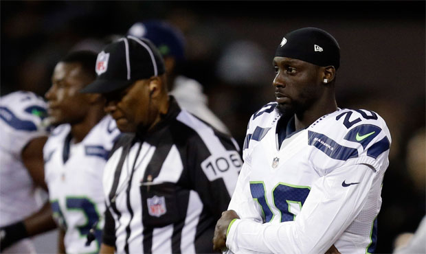 Jeremy Lane followed Colin Kaepernick's lead by sitting for the national anthem in protest of racia...