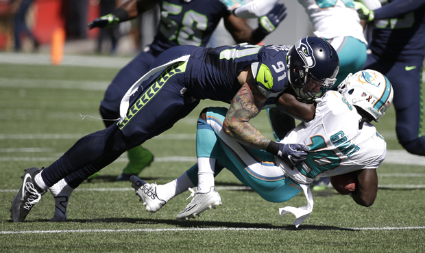 "He made the very most of his opportunities," Seahawks coach Pete Carroll said of Cassius Marsh. (A...