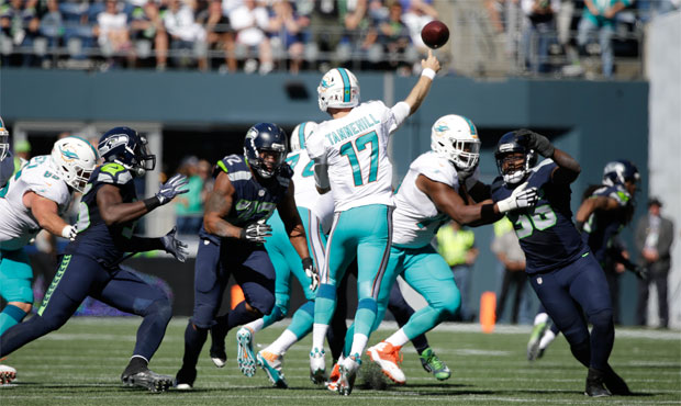 The Seahawks' pass-rush generated five sacks from five different players against Miami. (AP)...