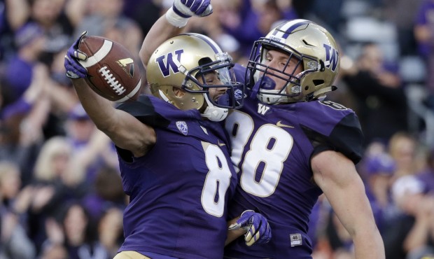 The Huskies football team scooted up to No. 4 in the AP Top-25 standings released Sunday. (AP)...