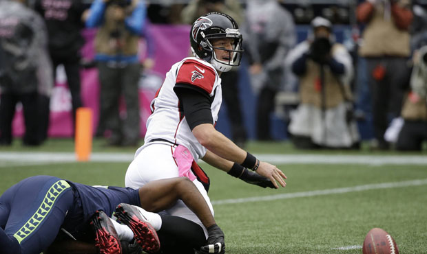 The Seahawks had much more success defending Matt Ryan and the Falcons in the first half. (AP)...