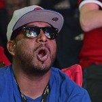 
              Chicago Cubs fan Carlos Ramirez reacts during a watch party for Game 7 of the baseball World Series between the Cleveland Indians and the Cubs, outside Progressive Field, Wednesday, Nov. 2, 2016, in Cleveland. (AP Photo/David Dermer)
            