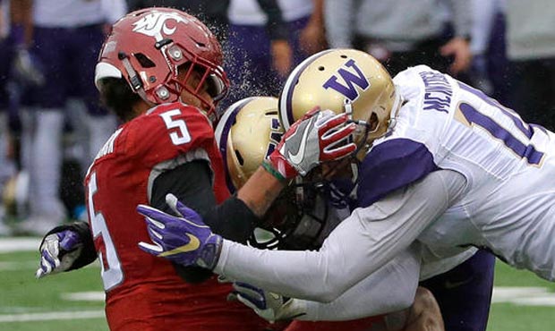 WSU scored on just three of its six trips to the red zone in its Apple Cup loss Friday to UW. (AP)...