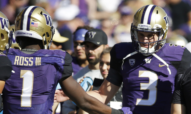 Jake Browning and John Ross have connected on eight touchdowns over the past four games. (AP)...