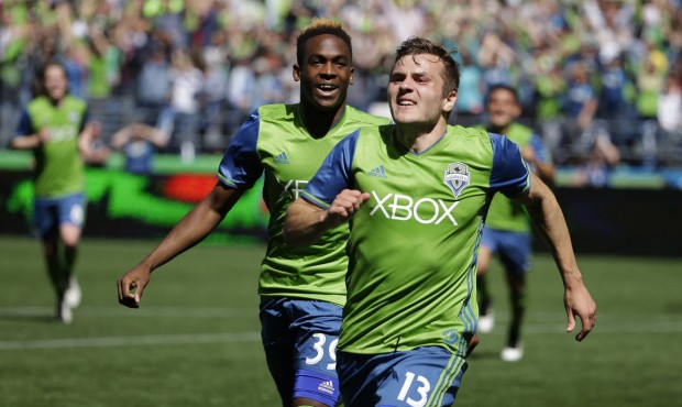 A hamstring injury could prevent MLS Rookie of the Year Jordan Morris from playing Tuesday. (AP)...