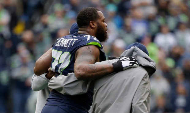 Michael Bennett had arthroscopic knee surgery Wednesday and is expected to miss a few weeks. (AP)...