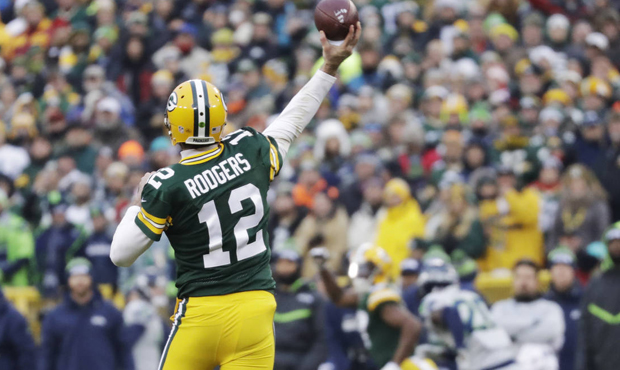 Aaron Rodgers and the Packers burned the Seahawks' secondary several times on Sunday. (AP)...