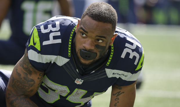 Thomas Rawls didn't play in the second half of Seattle's game against Arizona with a shoulder injur...