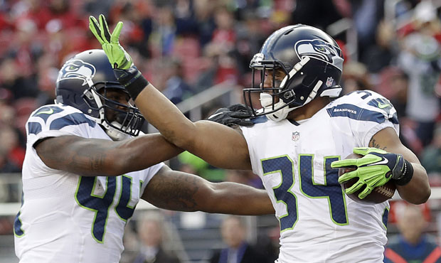 Thomas Rawls' 1-yard score in the second quarter gave the Seahawks the lead in their win over the 4...
