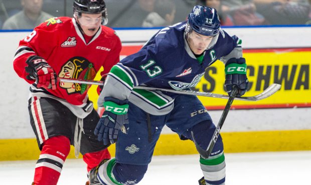 Mathew Barzal's career best six-point night led Seattle to a wild 8-5 win over Portland (Brian Lies...