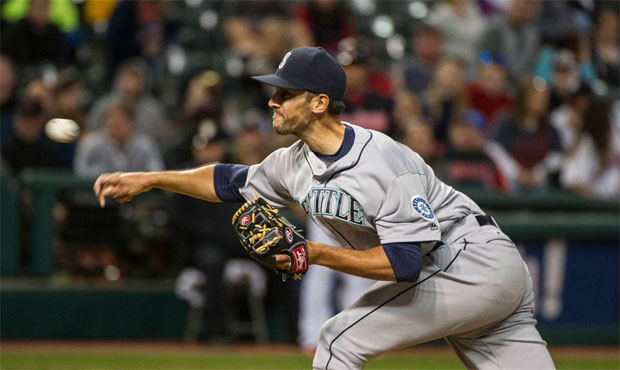 Mariners reliever Steve Cishek is coming back from hip labrum surgery in October. (AP)...