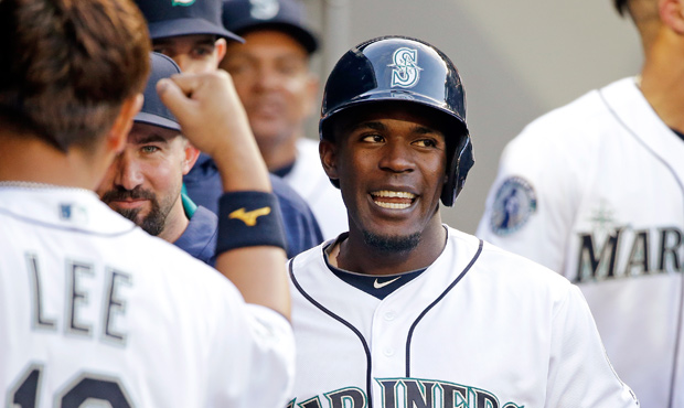 Guillermo Heredia is in left field for the first of a pair of Mariners split squad games Friday. (A...