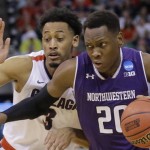 Northwestern's late run was turned back by No. 1 seed Gonzaga as the Bulldogs won 79-73 on Saturday. (AP)