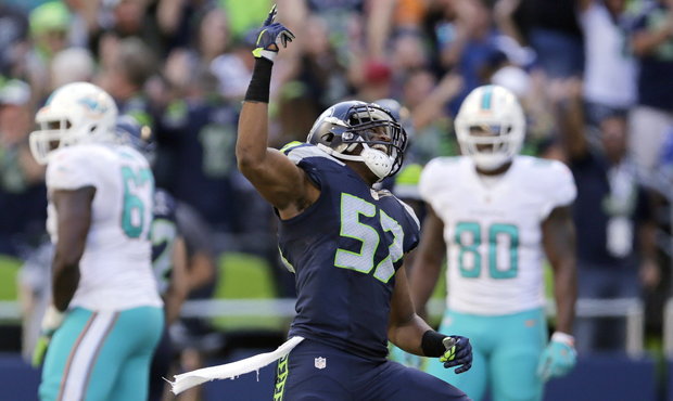 The Seahawks could be comparing other linebackers with Mike Morgan, who is a free agent. (AP)...