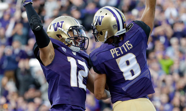 Aaron Fuller and Dante Pettis are among the receivers UW is returning from last season. (AP)...