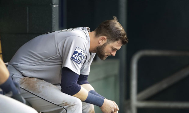 Outfielder Mitch Haniger was removed from Tuesday's game because of an oblique strain. (AP)...