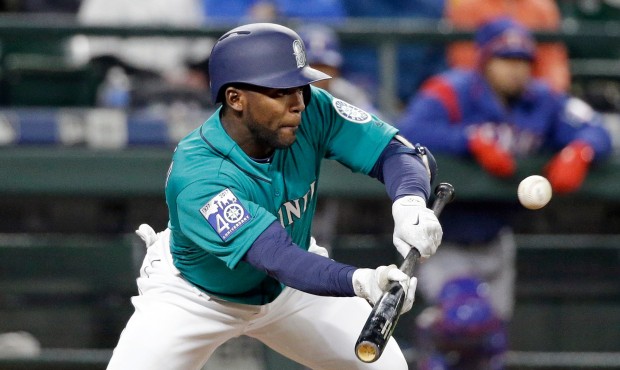 Mariners outfielder Guillermo Heredia started the 2017 season 6 for 18 at the plate. (AP)...