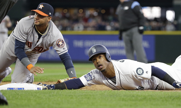 Jean Segura suffered a right hamstring strain that prompted his exit from Monday's game. (AP)...