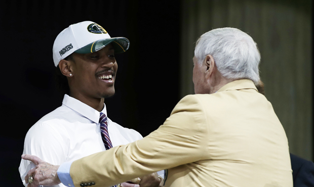 Kevin King was the first of three UW defensive backs in the 2017 draft class to be picked. (AP)...