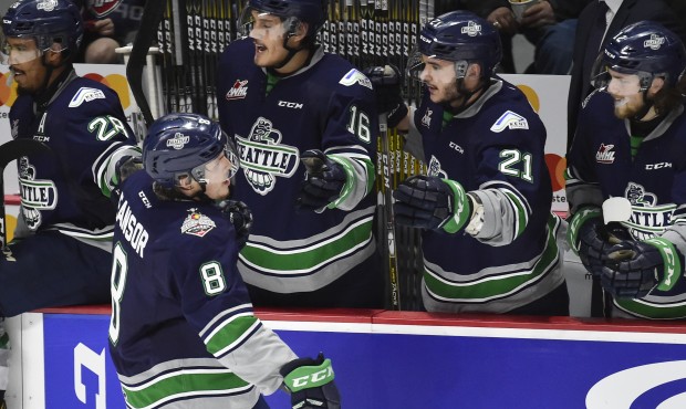 The Thunderbirds can secure a spot in the Memorial Cup semi-final with a win on Tuesday (Aaron Bell...
