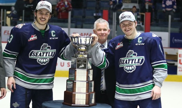 The Seattle Thunderbirds defeated the Regina Pats in six games to claim their first WHL title (Keit...
