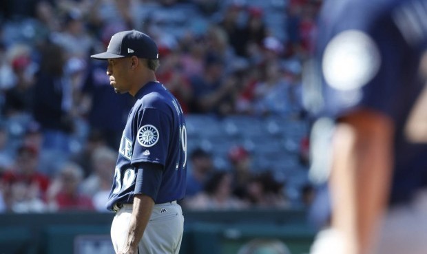Edwin Diaz will not be pitching in the ninth inning for the time being for the Mariners. (AP)...