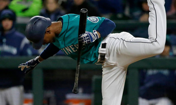 Mariners outfielder Jarrod Dyson, who was hit three times at the plate Tuesday, will get a rest Wed...