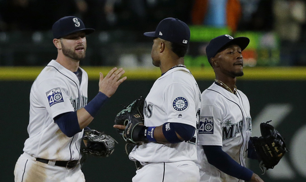 The Mariners will have a four-man rotation in the outfield when Mitch Haniger returns. (AP)...