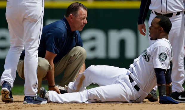 A right ankle injury forced Jean Segura from the Mariners' game Thursday vs. Colorado. (AP)...