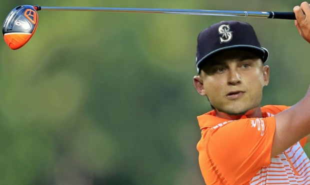 Kyle Seager appears to be a more ... ummm ... colorful golfer. (Photo-chop-shop by Taylor Jacobs)...