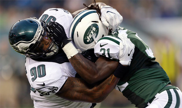 Marcus Smith, a first-round pick in 2014, recorded four sacks over three seasons. (AP)...