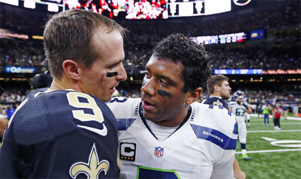 John Clayton ranks Russell Wilson fifth among NFL quarterbacks, right ahead of Drew Brees. (AP)...