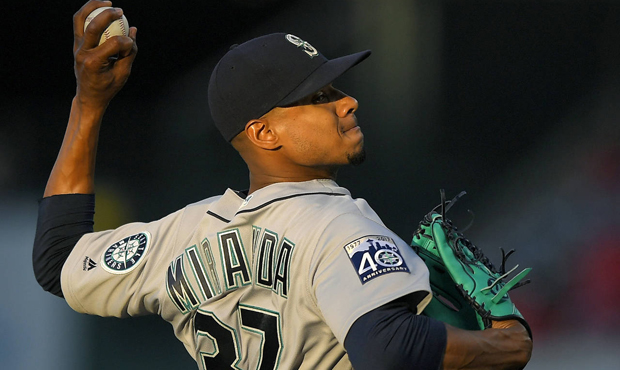 Left-handed hitters have a .211 average against Mariners southpaw Ariel Miranda this season. (AP)...