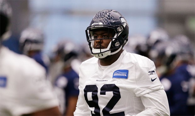 Malik McDowell's absence makes second-year DL Quinton Jefferson a player to watch. (AP)...