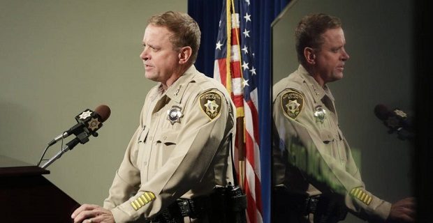 Kevin McMahill, Las Vegas police undersheriff, said race had nothing to do with Michael Bennett bei...