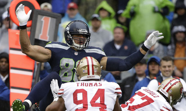 Jimmy Graham has just four receptions for nine yards in the Seahawks' first two games. (AP)...