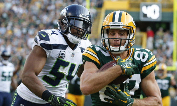 Jordy Nelson caught the lone touchdown pass in Green Bay's win over the Seahawks. (AP)...