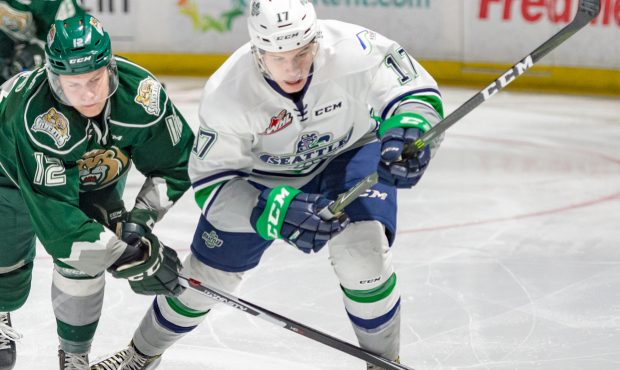 Adams helped the T-Birds win their first WHL Championship in his hometown of Regina last season (T-...