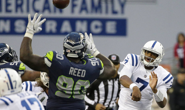 Jacoby Brisset provided the Seahawks some confusion early, says Tom Wassell. (AP)...