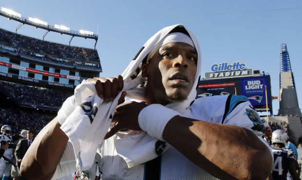 Cam Newton said it was "funny" to hear a female reporter talk about running routes. (AP)...
